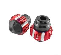 CNC Aluminio Fork Cup Slider para suspensión delantera de motocicleta - Protector anticolisión y protector de marco (rojo)