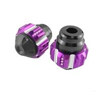 CNC Aluminio Fork Cup Slider para suspensión delantera de motocicleta - Protector anticolisión y protector de marco (morado)