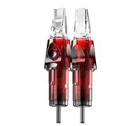 CNC Cartuchos de Tatuaje Aguja para Tatuar #10(17RM) Bugpin Tattoo Cartridge Needles Estandar Desechable con Membrana Curved/Round Magnum 20Pcs Pack EN04R-20-1017RM-M