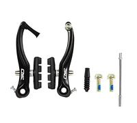 CNC CNCLOL Freno V-Brake para Bicicleta, Juego Frenos V Brake Delantero y Trasero, Brazo Largo de 110 mm, Kit Frenos Cantilever para Montaña MTB BMX Bicicleta, Negro