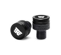 CNC de aluminio 2pcs M10*1.25 espejo agujero tapo Para Himalayan 450 411 Guerrilla Hunter Meteor Classic 350 500 Interceptor 650 Tapón Para Espejo Retrovisor De Motocicleta(Black)