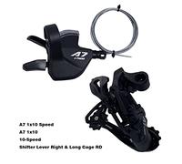 CNC Desviador Trasero 10v,MTB Palanca Cambio Bicicleta 10 Velocidad para Shimano/Sram