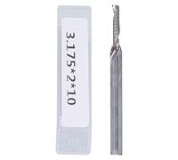 CNC End Mill 3.175x2x10mm | 5PCS Tungsten Steel Spiral Router Bits for Engraving Milling Machine | High Efficiency Milling Cutter Replacement for CNC/Woodworking/Metal