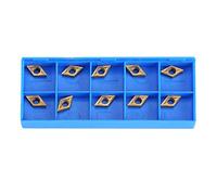 CNC Insertos de Puntas, 10 piezas Herramienta de Torneado de Torno de Corte de Cuchilla de Carburo con Caja (0.51x 0.28 x 0.10 pulgadas)
