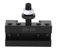 CNC Lathe Machine Tool Herramienta Cambio rápido de giro Post Groove Groove High Carbon Steel Negro 76 x 73 x 25 mm para varios mecanizos