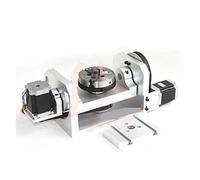 CNC Machine Parts 4th / 5th Axis Rotary, Chuck 100mm 3 Jaw With DM542 Stepper Motor Driver For Cnc Router Placa controladora de motor paso a paso(5 axis only)