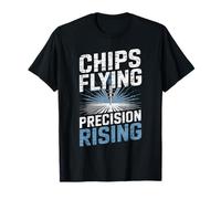 CNC Machining Chip Action Graphic Camiseta