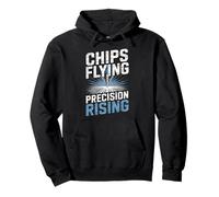 CNC Machining Chip Action Graphic Sudadera con Capucha