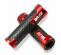 CNC Mango Antideslizante Empuñaduras Puños Antideslizantes Aluminio para Manillar Motocicleta de 22 mm compatibles con Suzuki DR650S/DR650SE 1994-2010(Red)