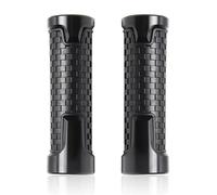 CNC Mango Antideslizante Empuñaduras Puños Antideslizantes para Manillar de Motocicleta, compatibles con TDM850, 900A, Y15ZR YBR125.(Black)