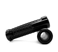CNC Mango Antideslizante Empuñaduras Puños Manillar de 22 mm para Motocicleta compatibles con Aprilia GPR125(Black)