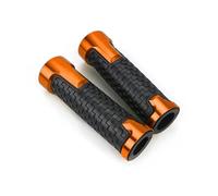 CNC Mango Antideslizante Empuñaduras Puños Manillar Goma Gel de 22 mm para Motocicleta compatibles con compatibles con Beverly 300 Accesorios(Orange)