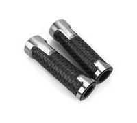 CNC Mango Antideslizante Empuñaduras Puños Manillar Goma Gel de 22 mm para Motocicleta compatibles con compatibles con Beverly 300 Accesorios(Sliver)