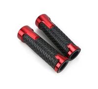 CNC Mango Antideslizante Empuñaduras Puños Manillar Goma Gel de 22 mm para Motocicleta compatibles con compatibles con Beverly 300 Accesorios(Red)