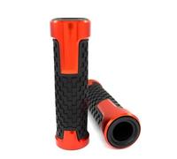 CNC Mango Antideslizante Empuñaduras Puños para Manillar de Motocicleta de 22 mm, Compatible con Suzuki(Orange)