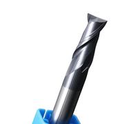 CNC Milling Cutter Drill Bits,2/4 Flute Tungsten Steel End Mill Milling Cutter Multiple Sizes HRC50(10x10dx75l)