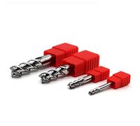 CNC Milling Cutter Drill Bits,CNC Milling Tool, 4mm 3 Flute HRC55 End Mill for Aluminium Copper Wood Pack of 1/5/10 Pcs Multiple Sizes(10pcs,4X4DX50L3F)