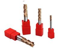 CNC Milling Cutter Drill Bits,Milling Tool, HRC55 End Mill Kit Alloy Coated Tungsten Steel Multiple Sizes 19 pcs For CNC Machining(16.0mmx100L)