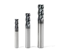 CNC Milling Cutter Drill Bits, Tungsten Steel Coated End Milling Cutter HRC 45/55/57/58 1-20mm Diameter Multiple Sizes(Hrc 582f,6.0x30xD6x100mm)