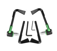 CNC Moto Empuñadura Protector Palancas de Freno Protección Manillar Plata Rojo Oro Negro Verde Azul Llave Hexagonal de Dos Piezas 22 mm 0,87 Pulgadas Motocicleta (Verde)