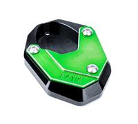 CNC Motocicleta Soporte Lateral Extensión Kickstand Pad Para KAWASAKI KLE500 KLE 500 SE 2025 2026 Para VERSYS 650(Green)
