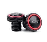 CNC Motorcycle Rearview Mirror Hole Plug Screw Bolts Cover Caps Compatible with Suzuki GSXS 750 GSX-S 750 GSX S750 GSXS 1000 GSXS125 150 950(New-Red)