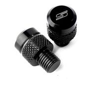 CNC Motorcycle Rearview Mirror Hole Plug Screw Bolts Cover Caps Compatible with Suzuki GSXS 750 GSX-S 750 GSX S750 GSXS 1000 GSXS125 150 950(Black)