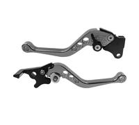 CNC Plegable Maneta Embrague Freno Moto Manija De Freno Motocicleta Modificación Palanca Tambor Embrague CNC Conjunto Manillar Ajustable Piezas Modificadas(Titanium Color)