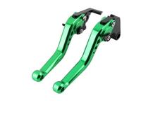 CNC Plegable Maneta Embrague Freno Moto para CB500F 2013 2014 2015 2016 2017-2021 CB 500F Pantalones Cortos para Motocicleta Manijas De Palanca Embrague Freno(Green)