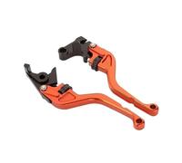 CNC Plegable Maneta Embrague Freno Moto para Triumph para Speed Triple 1050 2011 2012 2013 2014 2015 Motocicleta 158mm Palancas De Embrague Freno Rodillo Pulgar(Orange)