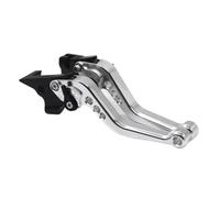 CNC Plegable Maneta Embrague Freno Moto para Z750 Z 750 2004 2005 2006 F14 K750 Accesorios De Motocicleta Palancas Embrague Freno Corto Aluminio(Silver)