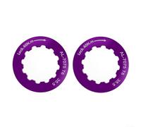 CNC Procesado 2 piezas de bloqueo de casete de bicicleta, 7075 aleación de aluminio para casetes 11T (morado)