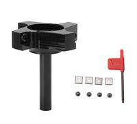 CNC Spoilboard Surfacing Router Bit | 4 Flute T - Type for Slab Flattening / Planing / Perimeter Treatment | Non - Corroding & Non - Kickback Design with 4 Carbide Inserts