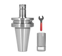 CNC Tool Holder BT40 ER11A 70mm, High Accuracy Machining Center Milling Arbor with 0.005mm Runout, 1-7mm Clamping Range for CNC Lathe with Wrench and Storage Box