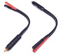 CNCESS Cable adaptador RCA macho a conector hembra banana, paquete de 2