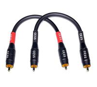 CNCESS CESS-075-6i Heavy Duty Waterproof RCA Cable, Phono Male to Male (6 in)