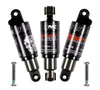 CNCLOL Amortiguador Trasero Bicicleta,Amortiguador Hidráulico 120mm 125mm 150mm 165mm 185mm 190mm 200mm, Suspensión Trasera Bici para Montaña,Scooter,Patinete Electrico,ebike,Eléctrica,150x750Lbs.