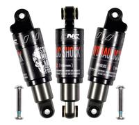 CNCLOL Amortiguador Trasero Bicicleta,Amortiguador Hidráulico 120mm 125mm 150mm 165mm 185mm 190mm 200mm, Suspensión Trasera Bici para Montaña,Scooter,Patinete Electrico,ebike,Eléctrica,150x1000Lbs.