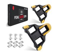 CNCLOL Calas Bicicleta Carretera,Calas de Ciclismo Sm-sh10 Sm-sh11 Sm-sh12 Compatible Shimano SPD SL Calas Pedales,Amarillo.