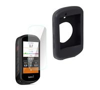 CNCLOL Funda Silicona Compatible con Garmin Edge 530/830/520/1030/820/800/130 Protectora Silicona Edge，Protector Pantalla Compatible con Garmin Edge 530/830/1030/1000/820 Cristal Templado Edge.