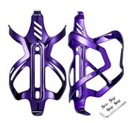 CNCLOL Portabidones de Bicicleta,Soporte Agua Bicicleta,Portabidon MTB-Aluminio Soporte Botella,Ultraligeros Portabotellas Bici para Carreteras,Montaña Porta bidón,Negro/Rojo/Azul/Naranja/Morado