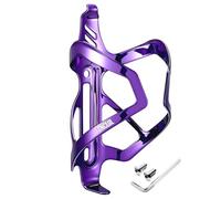 CNCLOL Portabidones de Bicicleta,Soporte Agua Bicicleta,Portabidon Mtb-Aluminio Soporte Botella,Ultraligeros Portabotellas bici para Carreteras,Montaña,Niños Porta bidón,negro/rojo/azul/naranja/morado