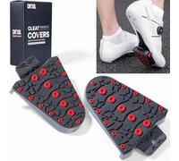 CNCLOL SPD-SL Cleat Cover - Funda para bicicleta de carretera Shimano SM-SH10 SM-SH11 SM-SH12, color rojo