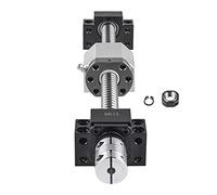 CNCMANS Husillo de bolas SFU1605 de 300 mm de acero inoxidable con soporte final BK12/BF12, acoplamiento de tornillo y carcasa de tuerca DSG16H, piezas CNC para máquinas y dispositivos automatizados