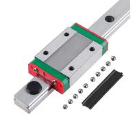 CNCMANS MGN12 - Guía de riel lineal en miniatura de 450 mm con bloque de rodamiento MGN12H para impresión 3D DIY (MGN12H-450mm, 1 unidad)