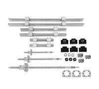 CNCMANS Riel lineal SBR20 L300, 600, 1000 mm, guía lineal con SFU1605 L300, 600, 1000 mm, husillos circulares, juego de rieles horizontales para CNC.
