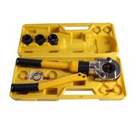 CNCYEAH 16-32 mm 6T Crimpzange mit TH-Konturpressenzange PEX-Crimpzange mit Kalibratoren Biegefederfederzange Handpressenzange Crimpzangen-Satz für PEX Rohre und Verbundrohre