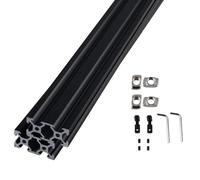 CNCYEAH 2 perfiles de sistema de tipo V 2040 de 1000 mm, perfil de aluminio, extrusiones, riel lineal anodizado, 50 tuercas en T, 1 llave inglesa para impresoras 3D y CNC DIY