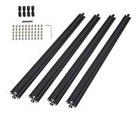 CNCYEAH 4 unidades de perfil de aluminio de 400 mm, riel lineal de extrusiones, norma europea 20x20 T, tipo aluminio, 50 tuercas en T, 1 llave inglesa para impresora 3D CNC