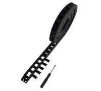 CNCYEAH Cadena de arrastre de 10 x 11 mm, cadena de arrastre de cable de nailon de 1 m, longitud de la cadena de arrastre R28, soporte de alambre, arrastre de cable con destornillador para impresoras